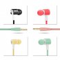 Mini Stereo Earphone Headphone 3.5mm In-Ear Headset+Coin Case Cable Storage Bag