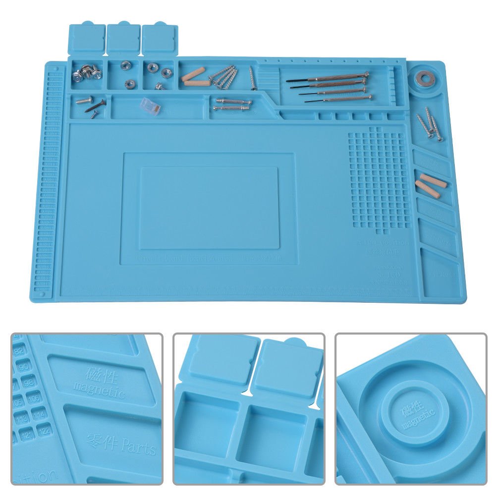 500&acirc;�� Heat-Resistant Silicone Cell Phone Repair Pad Mat Maintenance Platform Tool