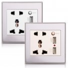 Universal Wall Power Charging Socket Adapter with 10A Dual USB Charging Port