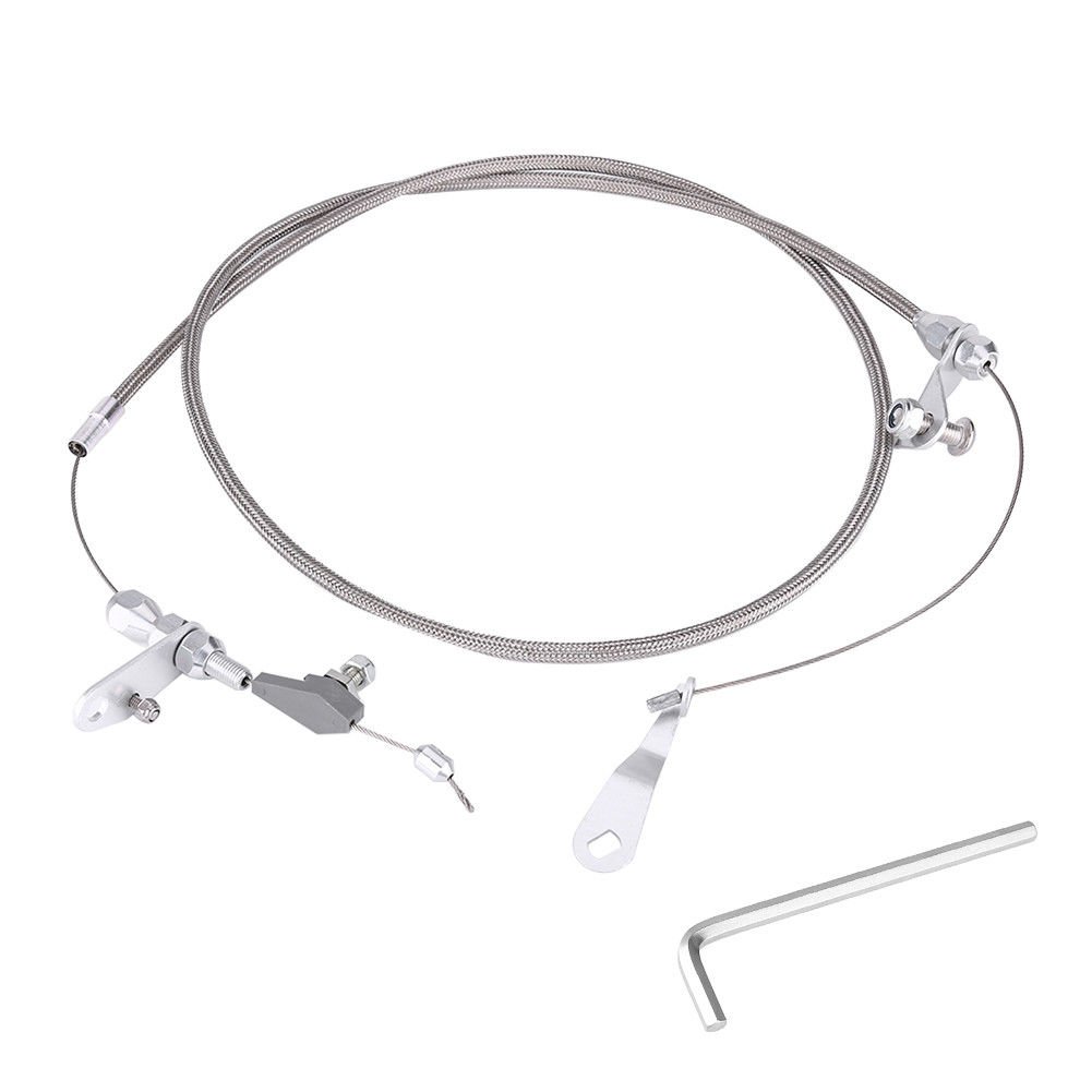 Car Braided Detent Kick Down Cable Replacement For Ford C6 Transmission
