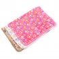 Pet Small Large Warm Paw Print Dog Puppy Cat Fleece Soft Blanket Bed Mat Cushion