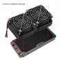 PC Computer Radiator Water Cooling Cooler For CPU LED Heatsink 240mm Aluminum