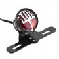 Round Stop Vintage Motorcycle License Plate Mount Tail Brake Light For Harley