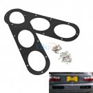 2x Universal Car Auto Aluminium Rear Bumper Race Air Diversion Diffuser Panel EL
