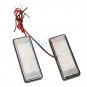 LED Rectangle Strobe Reflector Motorcycle Tail Brake Signal Light New Colorful