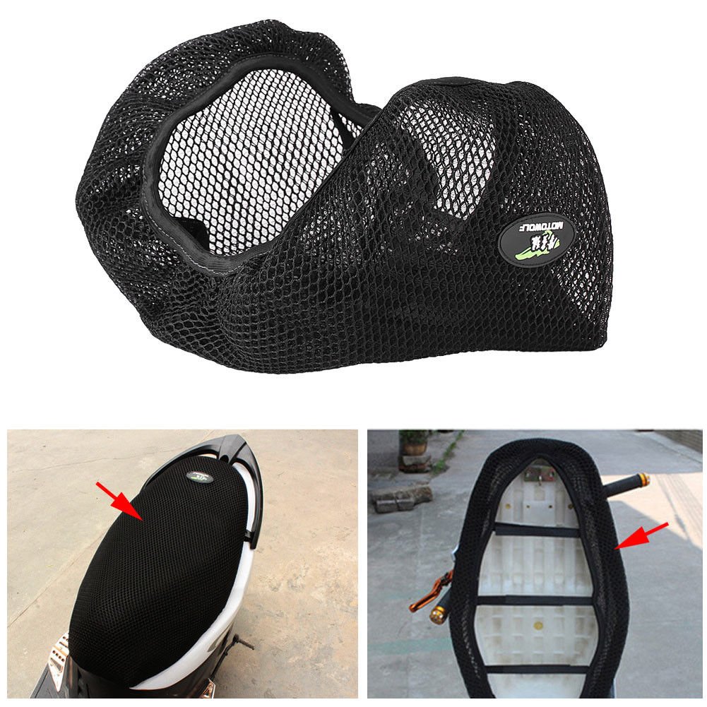 3D Motorcycle Electric Car Net Seat Cover Scooter Mesh Breathable Cushion Mat