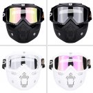 BSDDP Motorcycle Dirt Bike Windproof Helmet Shield Goggles With Removable Mask