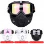 BSDDP Motorcycle Dirt Bike Windproof Helmet Shield Goggles With Removable Mask