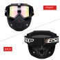 BSDDP Motorcycle Dirt Bike Windproof Helmet Shield Goggles With Removable Mask