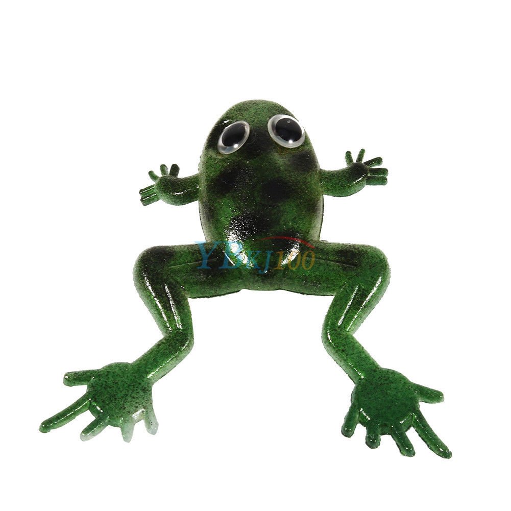 10pcs 40mm Artificial Soft Baits Lures Silicone Frog Fishing Lures Bait Swimbait