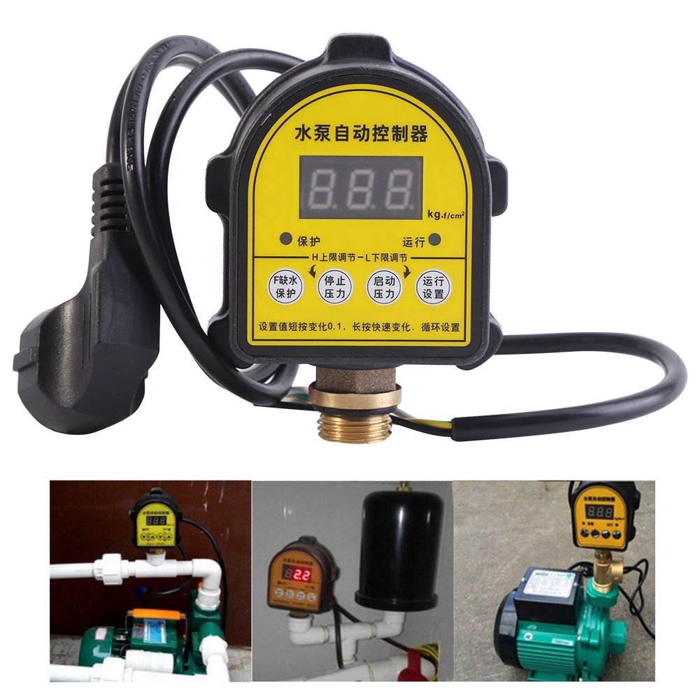 220V Digital Pressure Controller Intelligent ON OFF Switch Water Pump Household