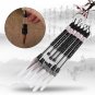 6Pcs/set Piston Water Brush Chinese Calligraphy Pen Soft/Hard Hair L+M+S Durable