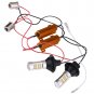 2x Car 42-SMD LED T20 Daytime Running Light Bulb Turn Signal Lamp with Resistors