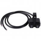 CNC Motorcycle Handlebar Mount Headlight Spotlight 3 Way On/Off Dual Switch