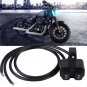 CNC Motorcycle Handlebar Mount Headlight Spotlight 3 Way On/Off Dual Switch