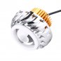 1X Motorcycle LED Headlight Lens Angel Devil Eye Head Lamp Cyclone-Type Blue/Red