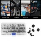 240pcs M3/M4/M5/M6/M8 Carbon Steel Hex Screw Set Grub Screws Bolts +Plastic Case