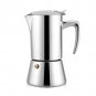 Silver Stainless Steel Moka Pot Espresso Coffee Make for Gas & Electric Stovetop