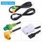 Car USB AUX Audio Cable Switch Plug for VW Passat B6 B7 CC Touran Polo- Facelift