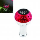 Universal Aluminum 5 Speed Car Manual Gear Shift Knob Head Shifter Lever Red