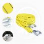 4 Meter Load 5 Ton Car Trailer Towing Rope Strap Cable w/Hook Emergency Vehicle