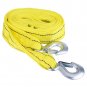 4 Meter Load 5 Ton Car Trailer Towing Rope Strap Cable w/Hook Emergency Vehicle