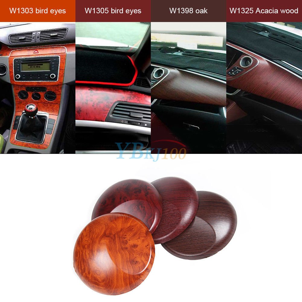 Wood Grain Textured Car Interior Film Panel Wrap Sticker Vintage Style Universal