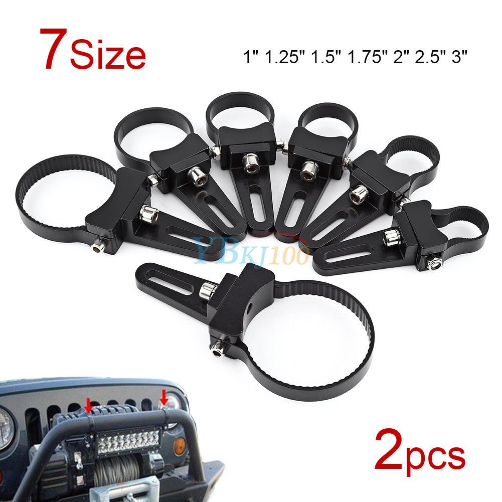 1"-3" Mount Bracket Clamp Bull Bar Roll Cage Kit For LED Work Light Offroad New