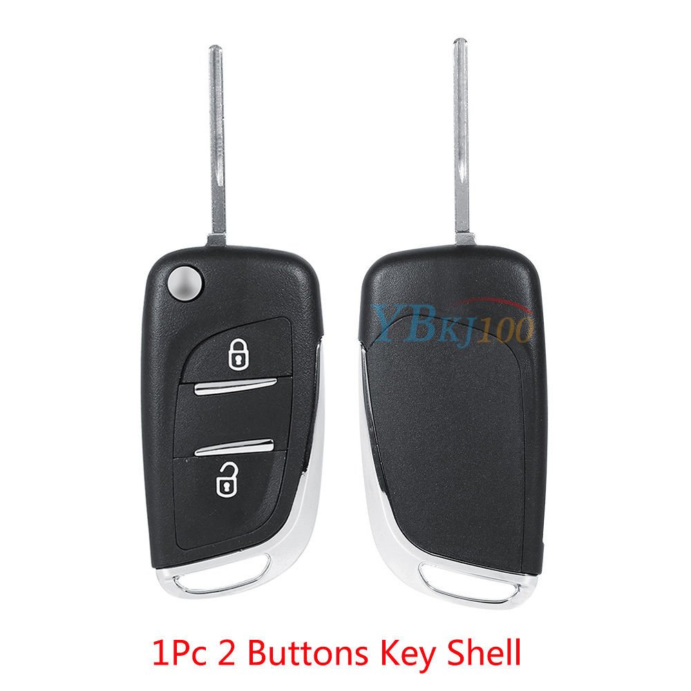 2 Button Remote Car Flip Key Fob Shell Case For Peugeot 207 307 308 407 607 Cool