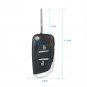 2 Button Remote Car Flip Key Fob Shell Case For Peugeot 207 307 308 407 607 Cool