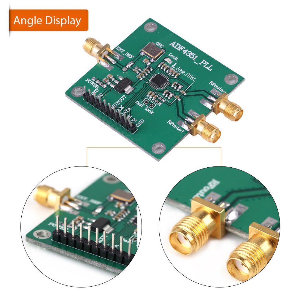35M-4.4GHZ RF Signal Source ADF4351 Phase-locked loop Frequency Synthesizer Hot
