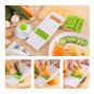 Multi-functional Fruit Grater Carrot Potato Cutter Slicer Kitchen With 5 Blades