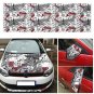 Car Board Panel Cartoon Skull Graffiti Bomb Sticker Wrap Sheet Roll Decals Film