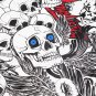 Car Board Panel Cartoon Skull Graffiti Bomb Sticker Wrap Sheet Roll Decals Film