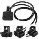 1pcs 12V 10A Handlebar Headlight Spotlight Dual Switch Universal For Motorcycle