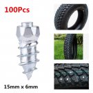 100x 15mm Anti-Slip Screw in Tire Stud Snow Trim Wheel Tyre For Car Truck ATV EL
