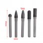 5 Head Tungsten Carbide 8MM Rotary Point Burr Die Grinder 6mm Shank Bit Set coi