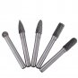 5 Head Tungsten Carbide 8MM Rotary Point Burr Die Grinder 6mm Shank Bit Set coi