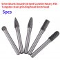 5 Head Tungsten Carbide 8MM Rotary Point Burr Die Grinder 6mm Shank Bit Set coi