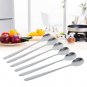 Durable 6Pcs/Set Stainless Steel Dessert Spoons Coffee Tea Ice Cream Tableware