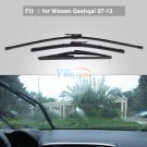 24''/16'' Front + 12'' Rear Windshield Wiper Blades for Nissan Qashqai 2007-2014