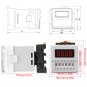 AC/DC 24-240V Digital Cycle Time Timer Switch Delay Relay 0.1s-99h ZYS48-S EM