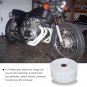 Car Motorcycle 10m x 5cm* 1.5mm White Exhaust Pipe Wrap Cloth With 10x Clips