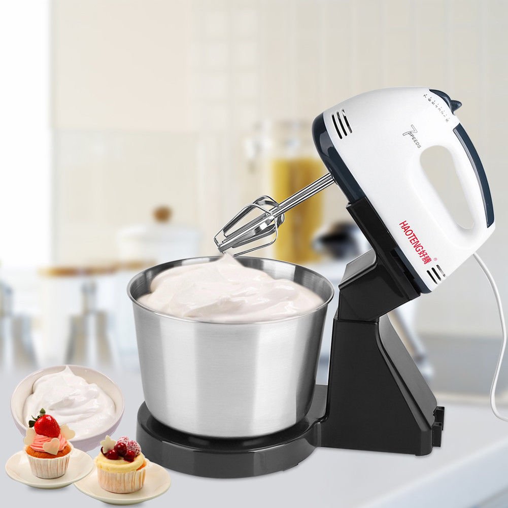 220V Electric 7 Speed Food Cake Dough Stand Mixer Beater whisk machine