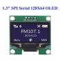 1.3" SPI Serial 128X64 OLED LCD Display Screen Module For Arduino UNO R3 White