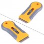 Yellow Plastic Car Automotive Scraper Glue Removing Squeegee With Replace Blades
