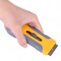 Yellow Plastic Car Automotive Scraper Glue Removing Squeegee With Replace Blades