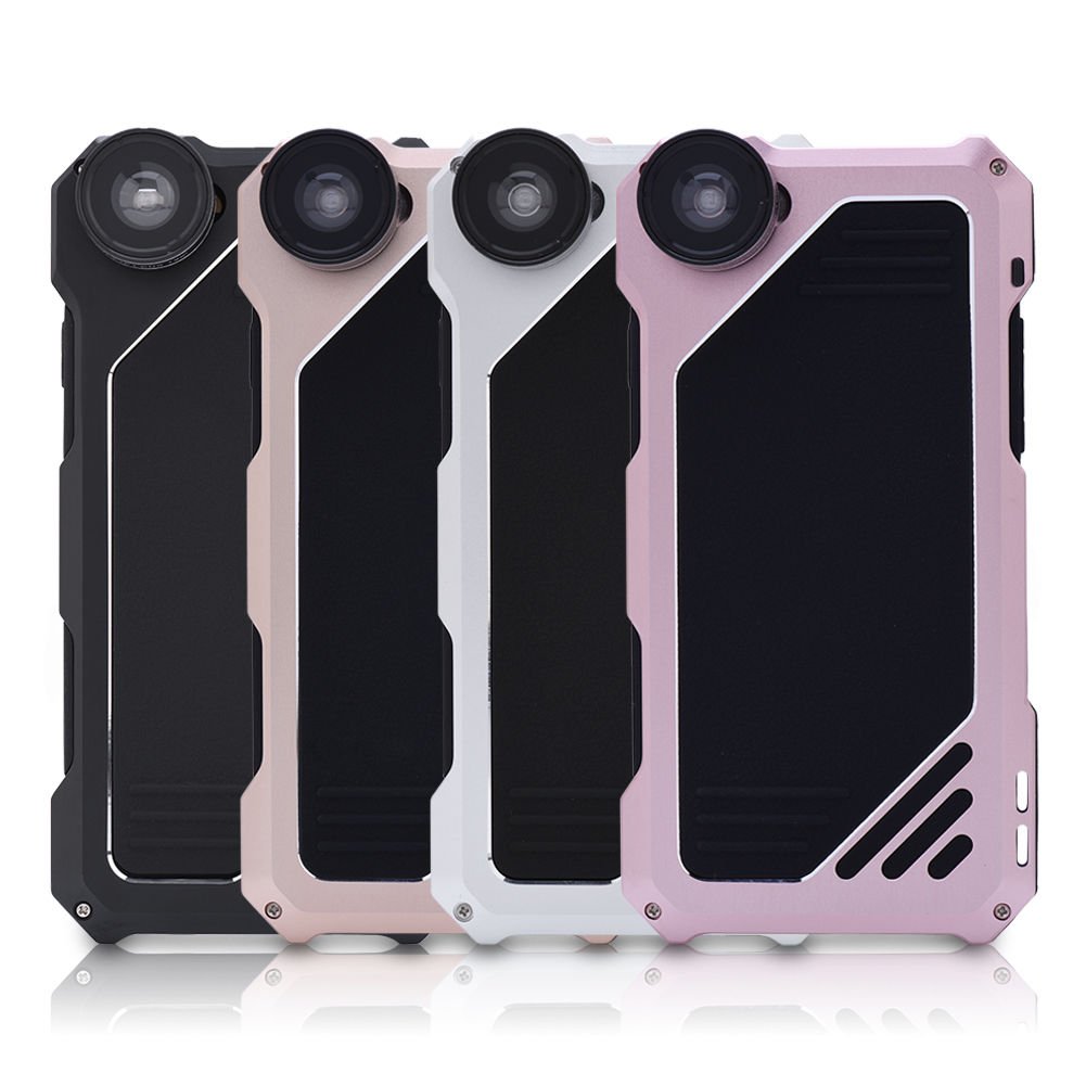 New Metal Alloy Frame 3 Camera Lens Phone Case Cover For Apple iPhone 5 5s SE