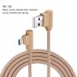 Type-C USB Cable Charger 1M 90Degree Right Angle Braided Charging Data Sync Cord