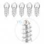 100x 12mm Car Screw Stud Snow Spikes Trim Wheel Tyres Snow Chains Studs Durable